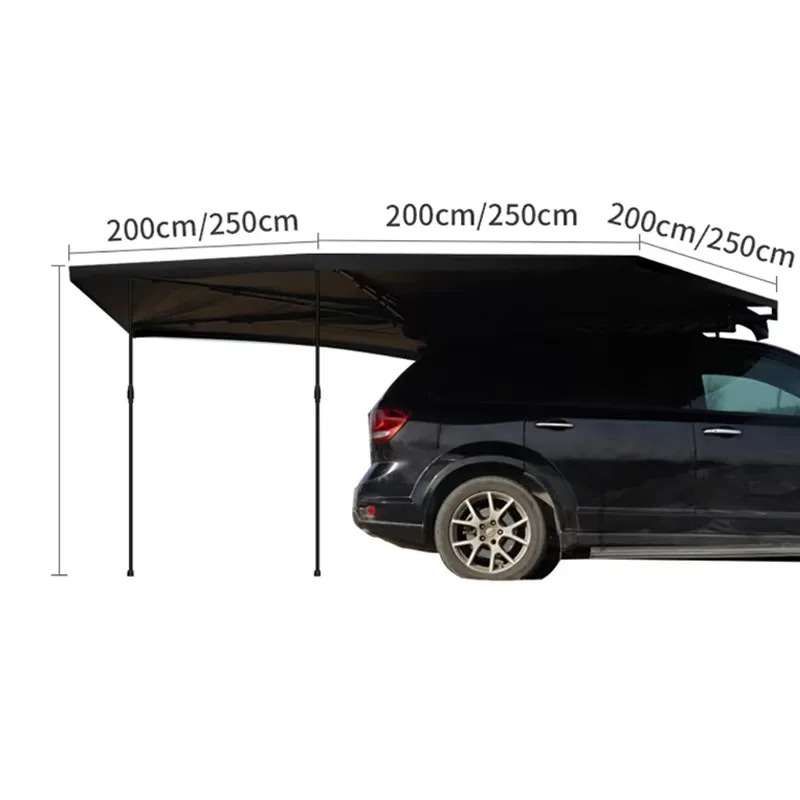 Large pop-up sunshade with 600D Oxford cloth - PU3000 + waterproof, 270 ° quick opening, aluminum frame, suitable for beach