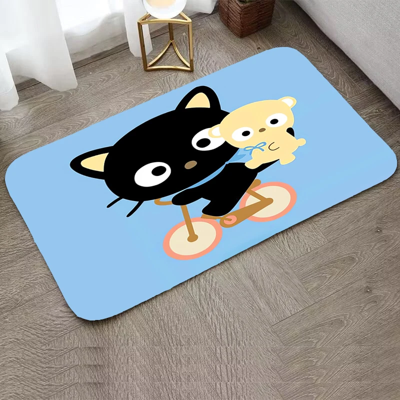 Chococat Entrance Doormat Kitchen and Home Items House Entrance Mat Rug for Bedroom Mats Children Room Mat Rugs Anime Carpet