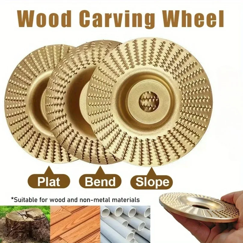 1/3Pcs Woodworking Carving Wheel Polishing Wheel Versatile Sanding Disc Wood Shaping Tool Abrasive Disc 16mm Inner Diameter