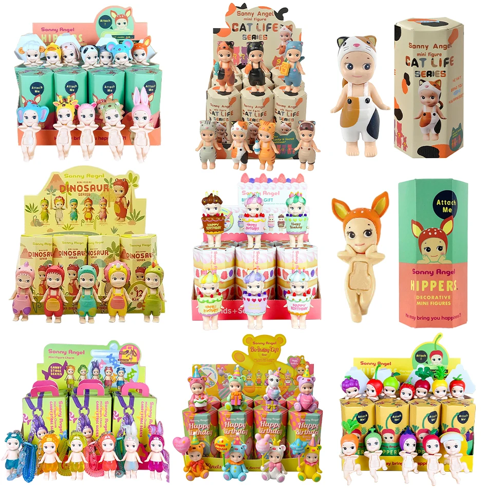 Gran oferta Sunny Angel caja ciega frutas y verduras tienda de dulces de animales serie de gatos figuras de Anime adornos muñecas Fans juguetes regalos