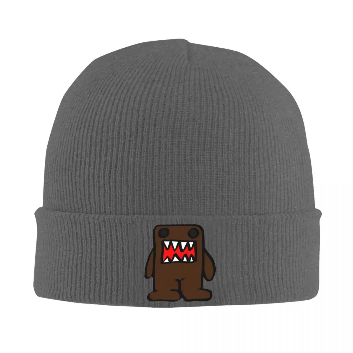 Domo Kun Doll Knitted Caps for Women Men Beanie Autumn Winter Hats Acrylic Crochet Cap