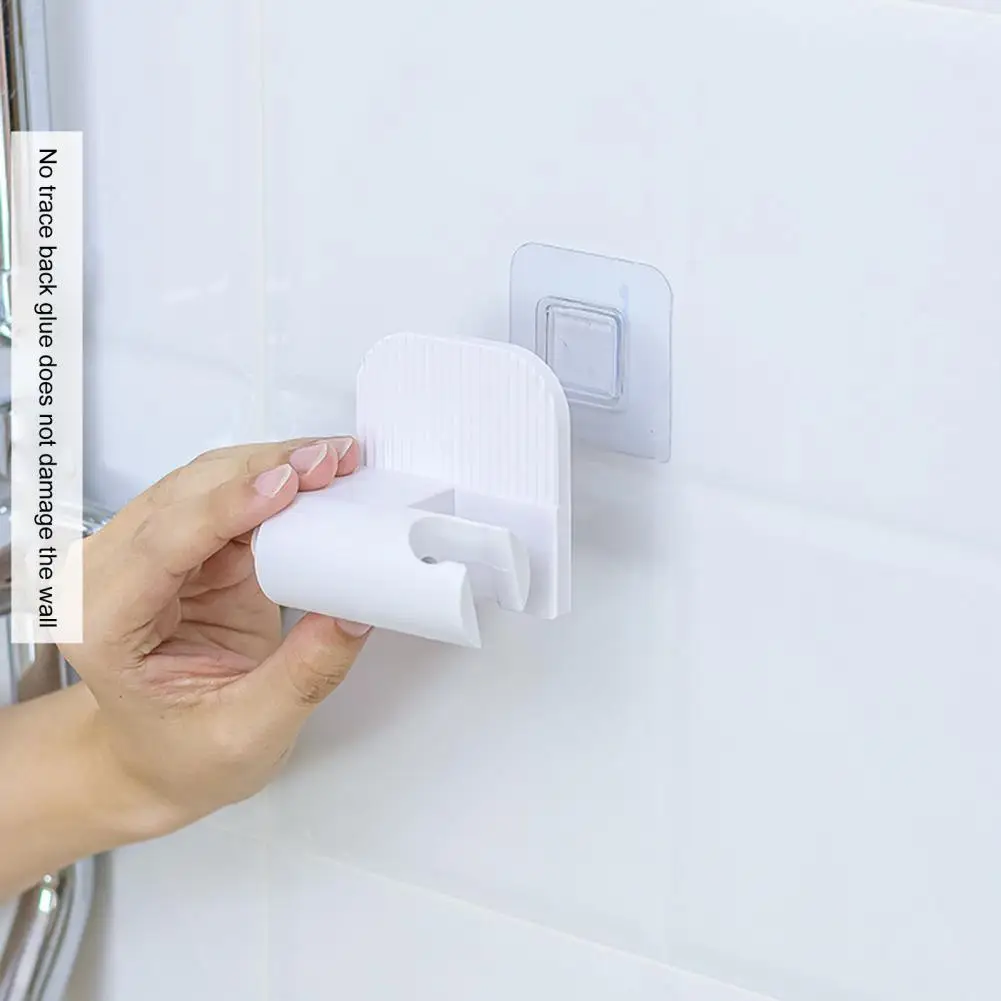 Washable Shower Hook High-quality Shower Accessory Universal Self Adhesive Shower Head Bracket with Adjustable for Versatile