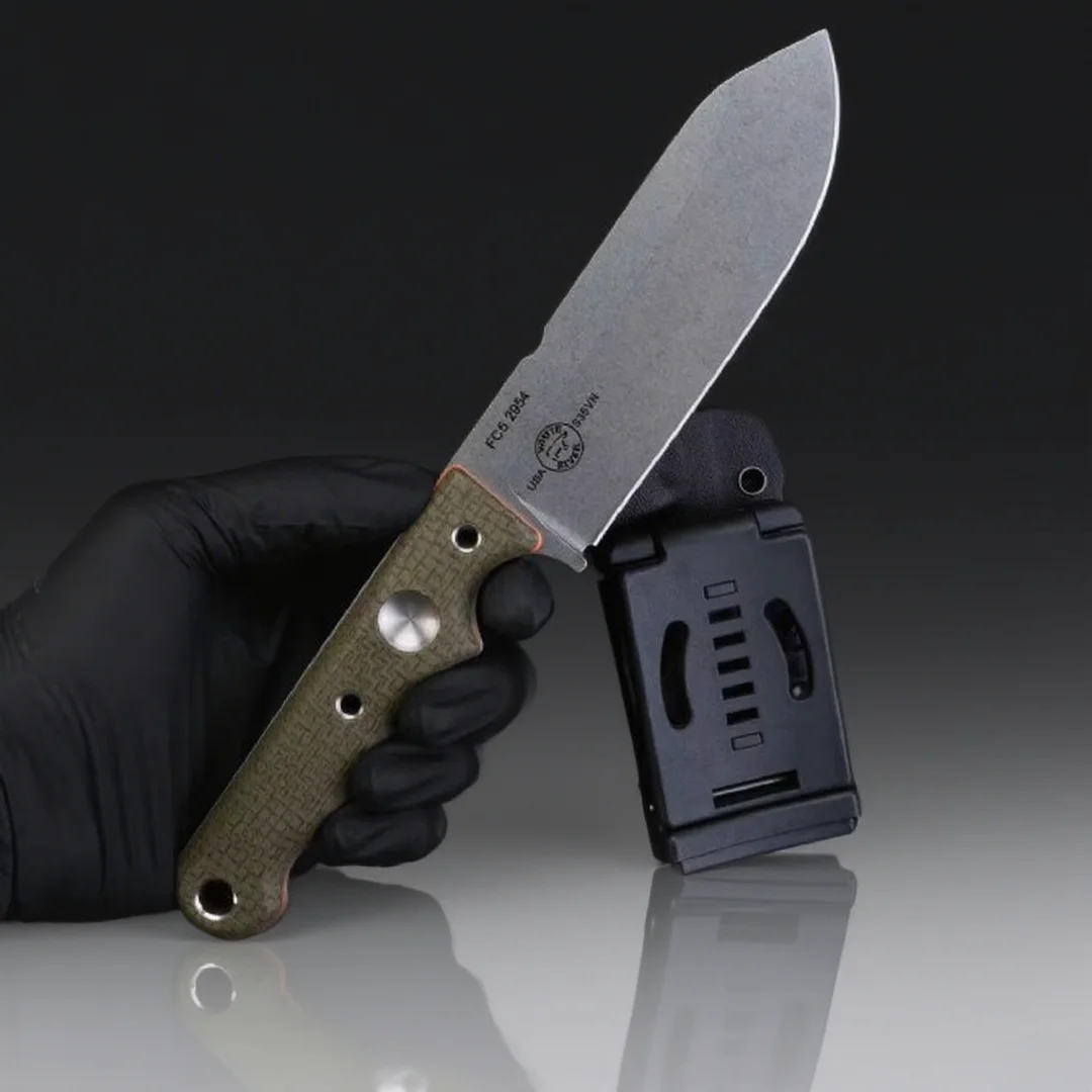 Shirakawa - سكين تكتيكي مستقيم، مقبض من ألياف الكتان، سكين خارجي، أداة تخييم وتسلق الجبال، تقطيع فواكه حادة