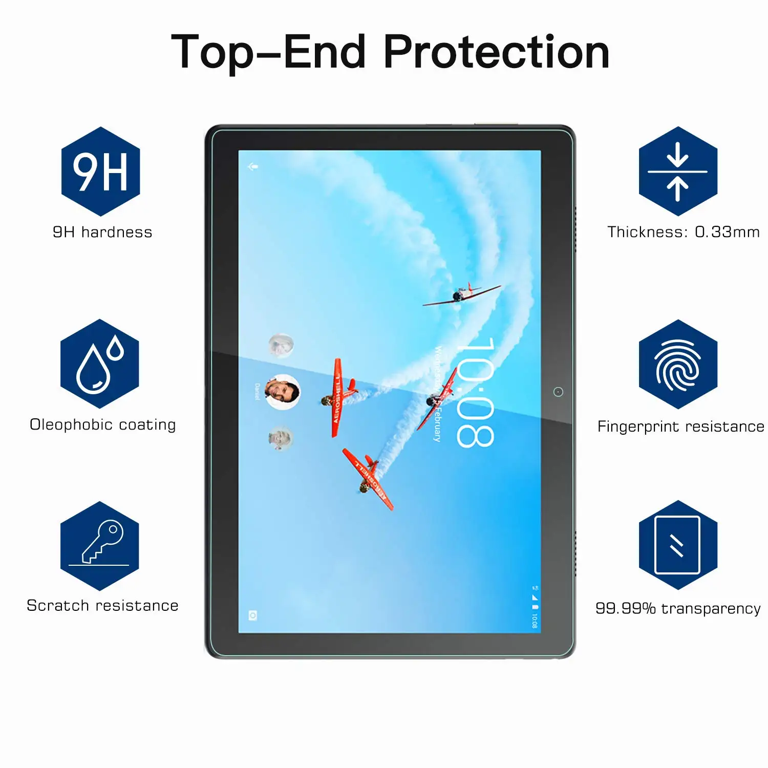 Protecteur d'écran en verre pour tablette Lenovo Tab, Film de protection transparent, 9H Guatemala, Tab M10 10.1 PLUS 10.3 3rd Isabel 10.6 4 Plus 10.1, 3 pièces