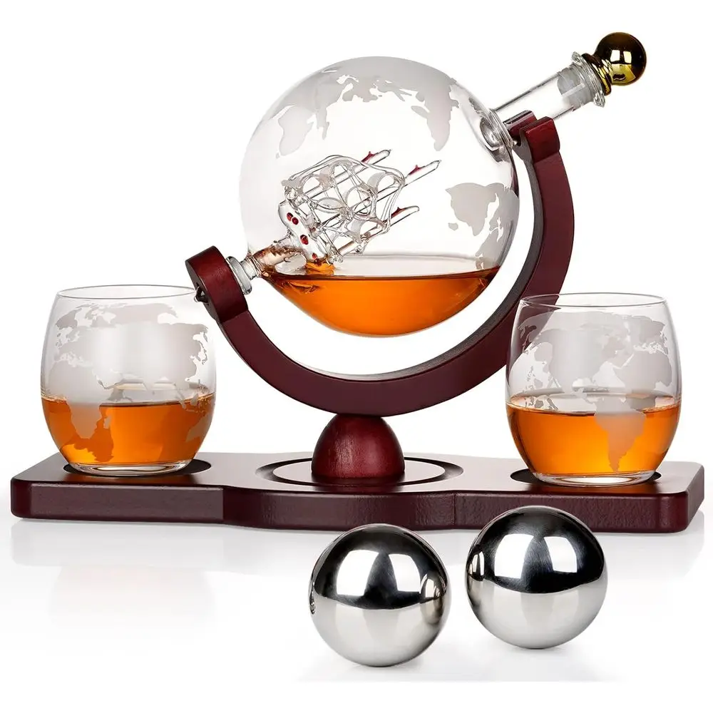 Whiskey Globe Decan…