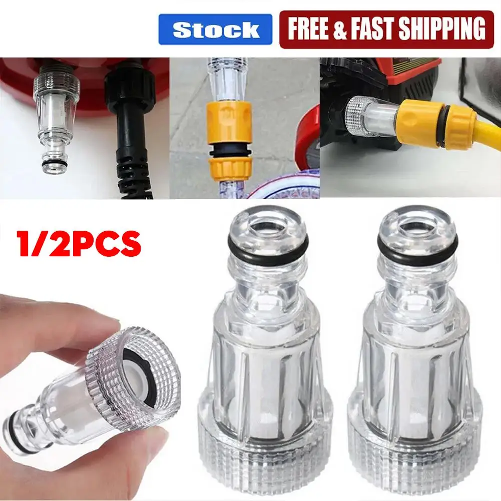 1/2PCS Car Washing Machine Connector Quick Connection Accessories Water Washing Adapter Cleaning Gun Car Filter D0D9