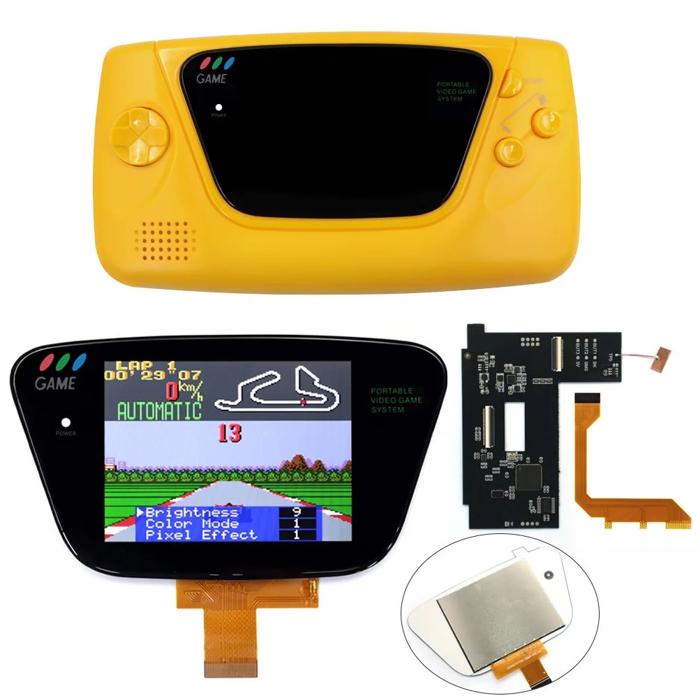 Ламинация 3,5-дюймовый IPS ЖК-дисплей высокой четкости для игрового снаряжения SEGA для SEGA GG и корпуса