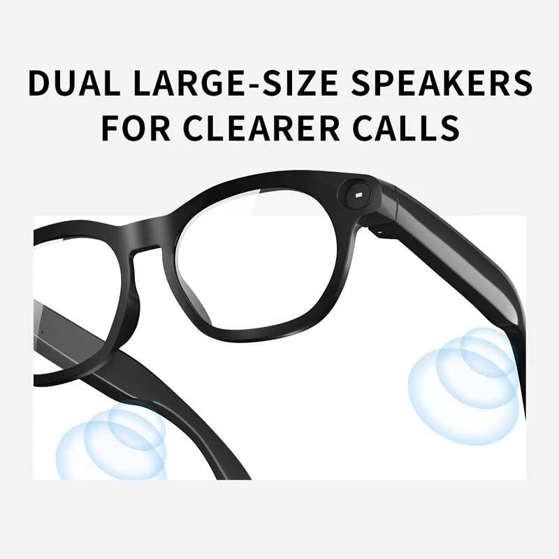 AI Smart Glasses 800W Pixel Anti Blue Light HD Camera Video Bluetooth Call Real-time Translation Live Streaming Glasses