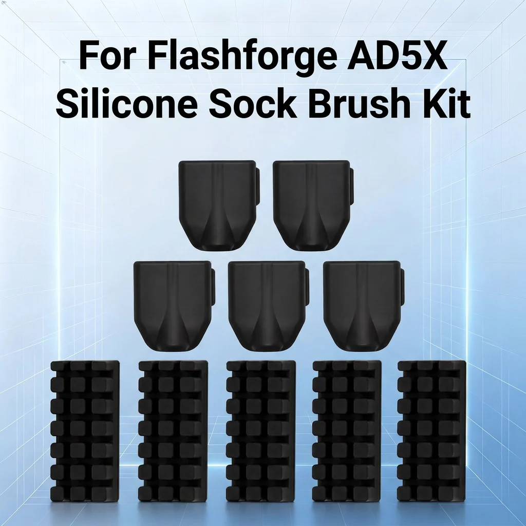 Silicone Cover Brush Kit For Flashforge AD5X Hotend Protector High Temp Nozzle Wiper Cleaner 3D Printer Replacement Parts