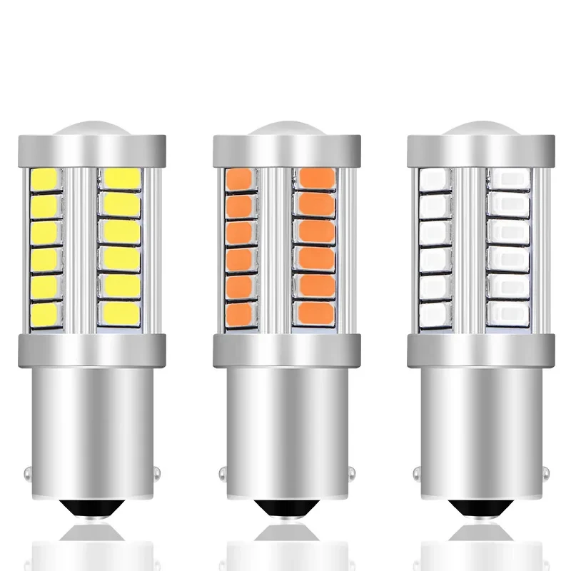 1156 LED BA15S P21W PY21W BAY15D 5630 5730 33SMD LED Bulb BAU15S P21/5W 12V For Signal Lights Reverse Lamp