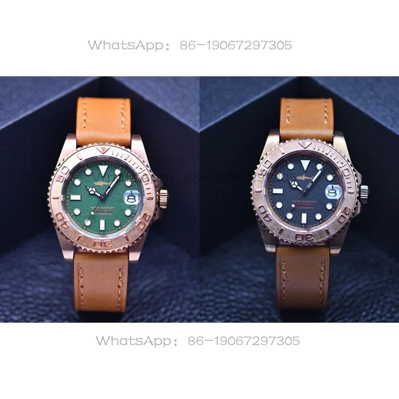 Tin Bronze Automatic Mechanical Yacht Waterproof Watch Male