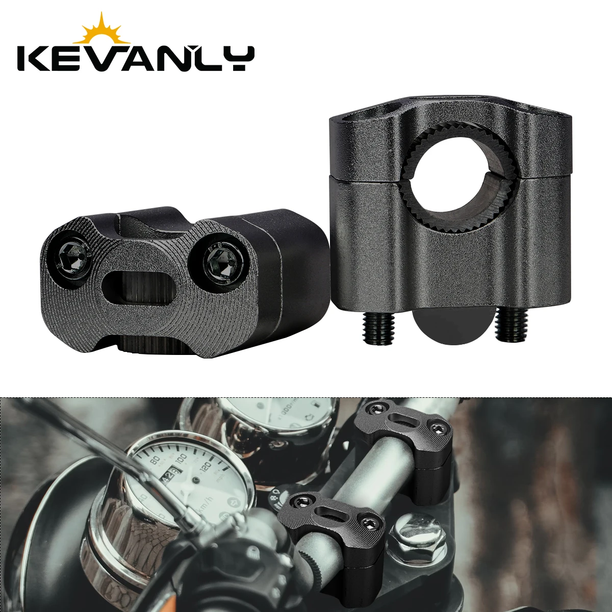 

1 Pair Motorcycle CNC Aluminum Handlebar Clamps Handlebar Risers Adapter For Motocross ATV Dirt Bike Honda Yamaha Parts