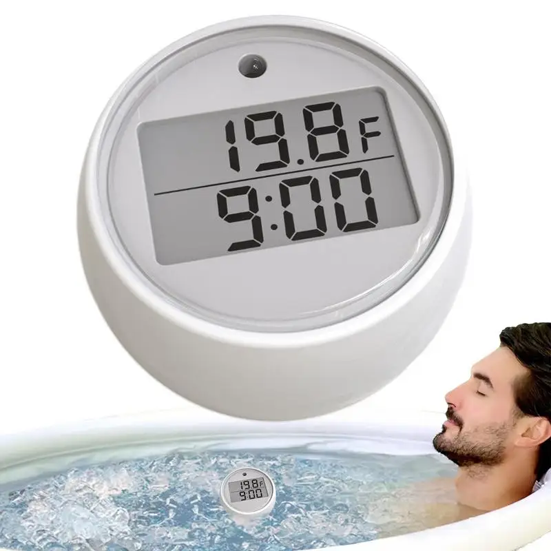 Waterproof LED Display Pool Swimming Thermometer Digital Floating Ice Bath Thermometer With Accurate Temperature Readings Pool