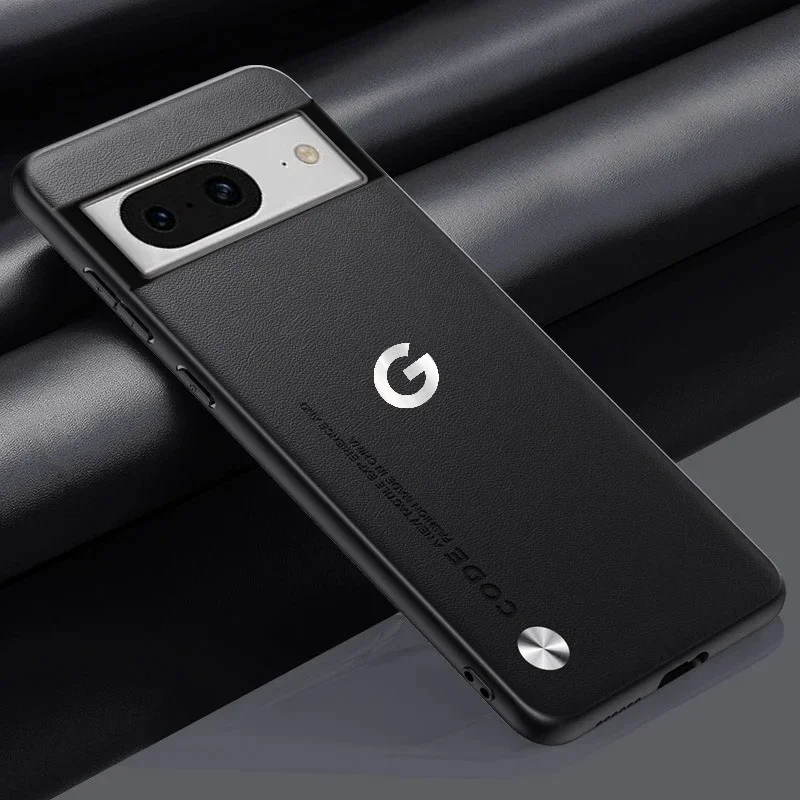 Luxus Business Original Kevlar Leder LOGO Matte Handyhülle für Google Pixel 11 ProXL 10A 9A 8 PU+TPU stoßfeste Schutzhülle