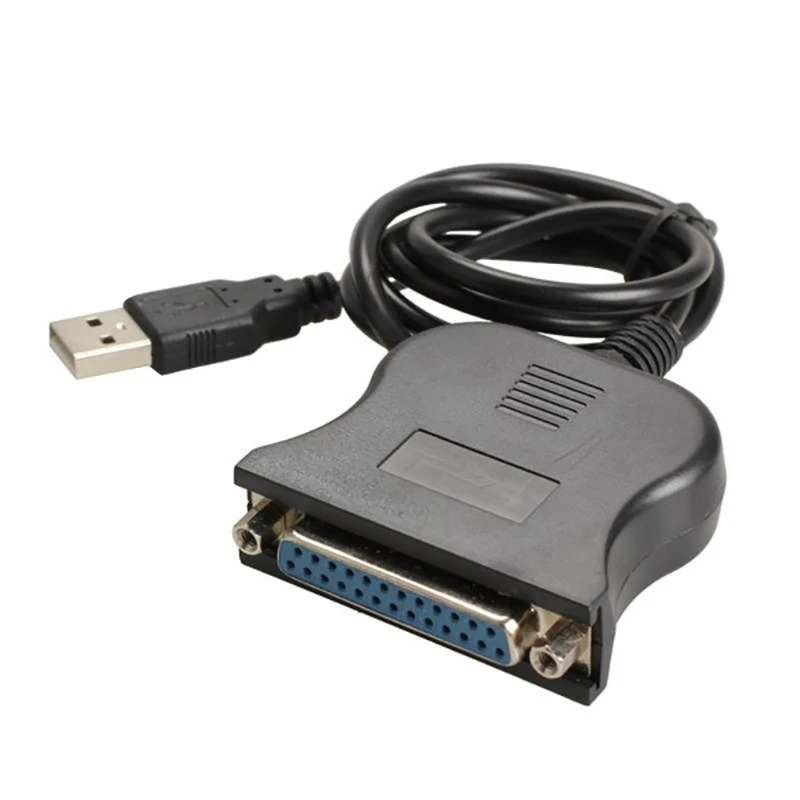 IEEE 1284 25pin Parallel Printer Adapter Cord USB to DB25 25Pin Parallel Port