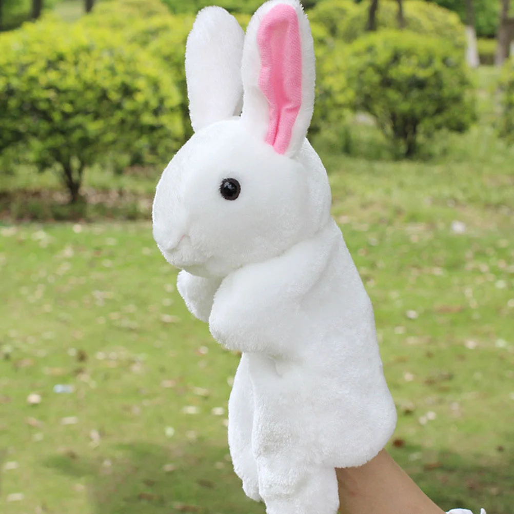 Plush Child Year of The Rabbit Pp Cotton Bunny Stuffed Puppet