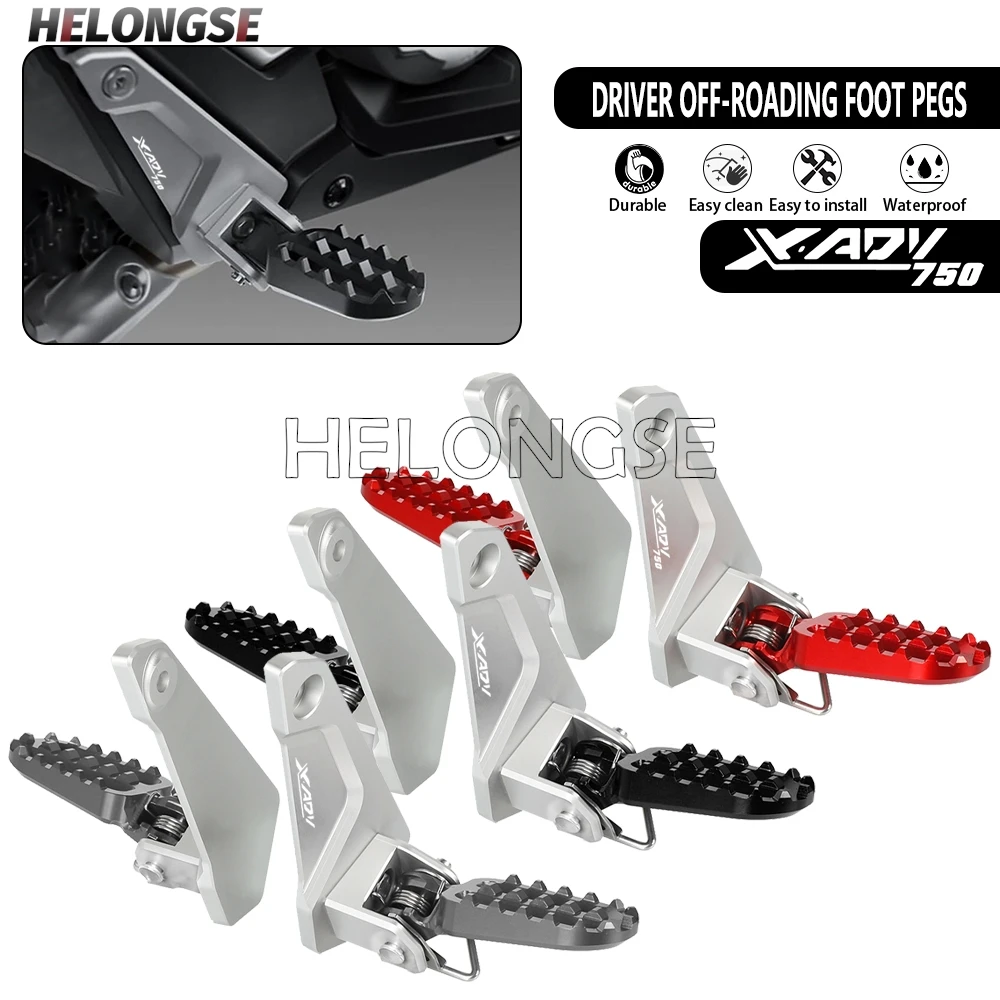 

For HONDA X-ADV 750 2021-2025 X-ADV750 2026 XADV 750 Folding Foot Peg Pedal Footrest CNC Aluminium Side Stand Enlarger Extension