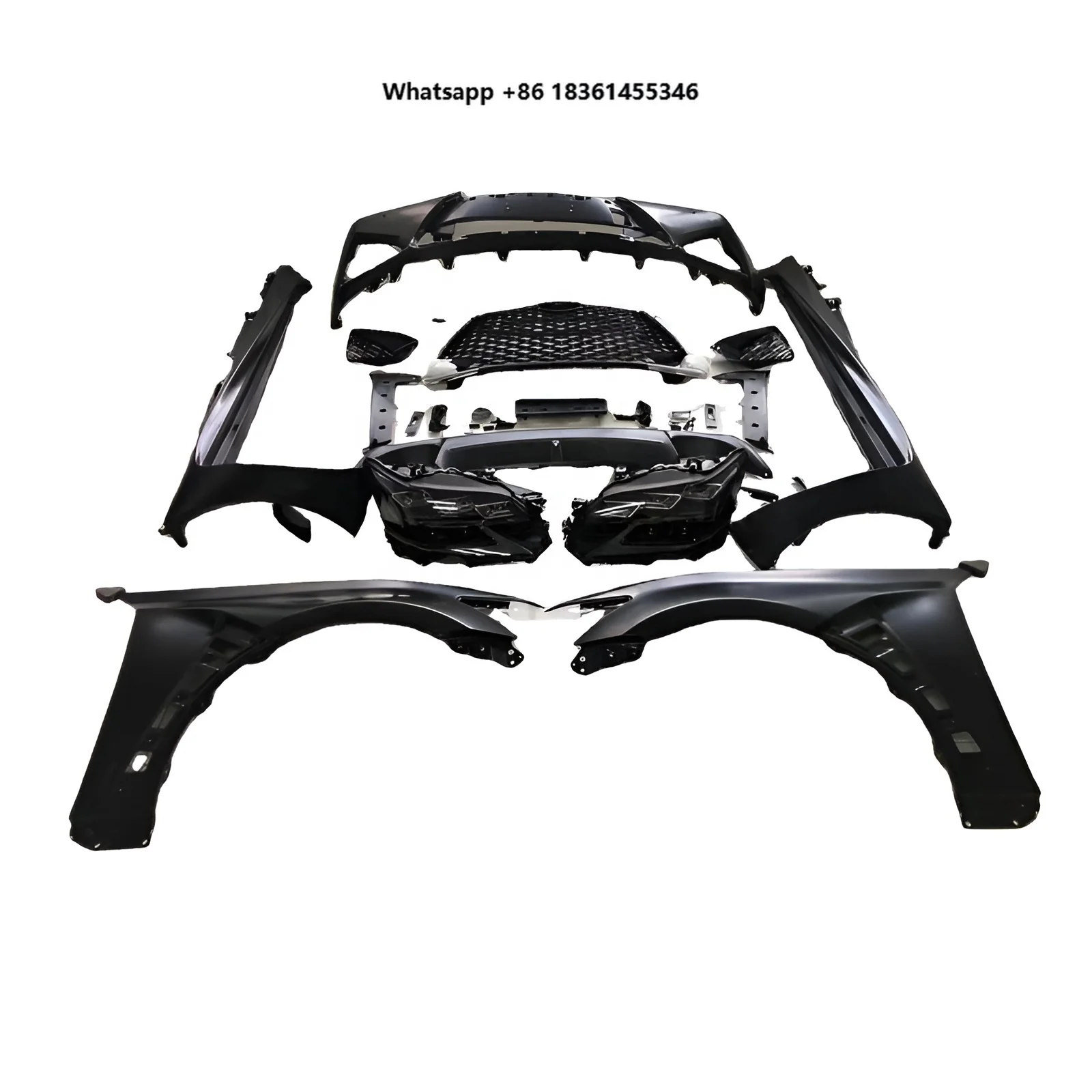 Car Bodykit for GS 2012-2015 Upgrade 2016 Head Lamp Headlight Conversion Car Bumpers Grill Facelifts
