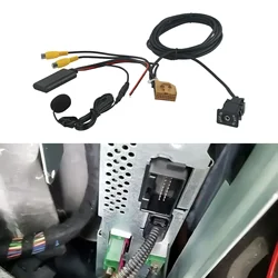 12V Bluetooth Compatible For MMI 2G Car AUX Cable Adapter Music Audio Mic For Q7 A6 A8 2006-2008 Music Wireless Cable