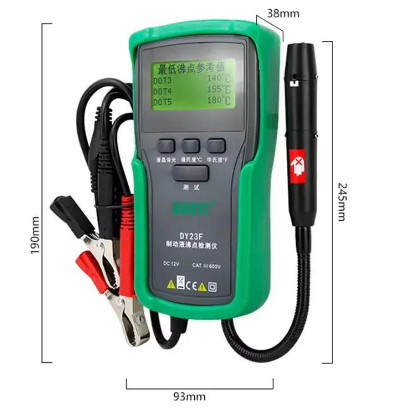 Auto Brake Fluid Tester Digital Car Brake Oil Tool DOT3/4/5/5.1 HD Indicator check Display Auto Oil tool