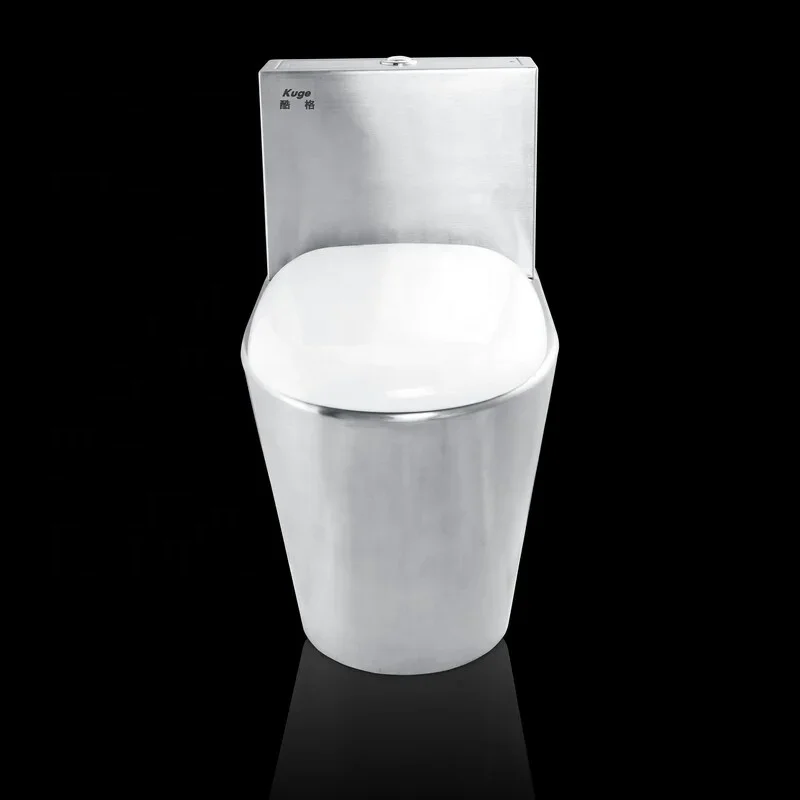 304 316 Water Closet Comode Toilet Asian Dual Flush Stainless Steel Floor Mount Toilet Bowl For Boat