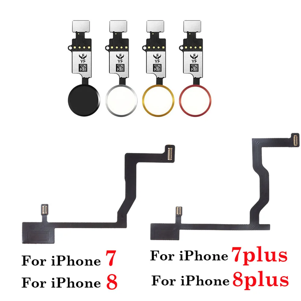 Home Button And Home Touch ID Return Fingerprint Button Motherboard Connection Connector Flex Cable For iPhone 7 7P 8 Plus