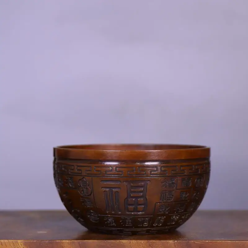 , pure copper treasure bowl for offerings, decorative item, 