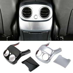 For Mercedes Benz C Class W205 C180 C200 C260 2015 2021 Car Center Armrest Rear Air Outlet Vent Frame Cover Trim Anti Kick Plate