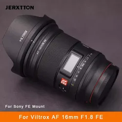 For Viltrox AF 16mm F1.8 FE Decal Skin Anti-Scratch Vinyl Wrap Film Camera Body Protective Sticker Coat for Sony Mount 16 1.8