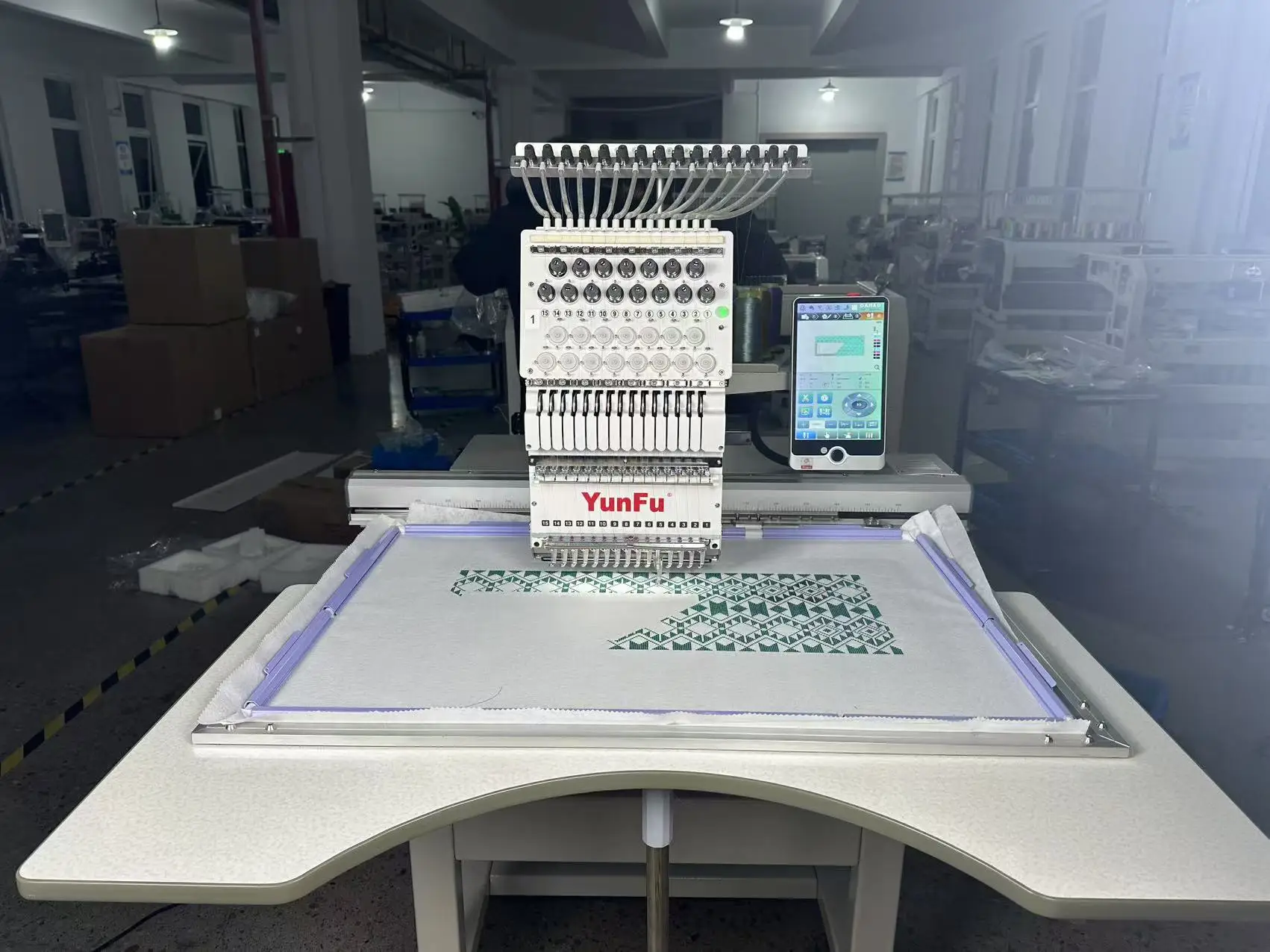 DDP Shipping Single Head 12 or 15 Needles 500*800 Embroidery Area Computerized Embroidery Machine for Cap T-shirt Embroidery