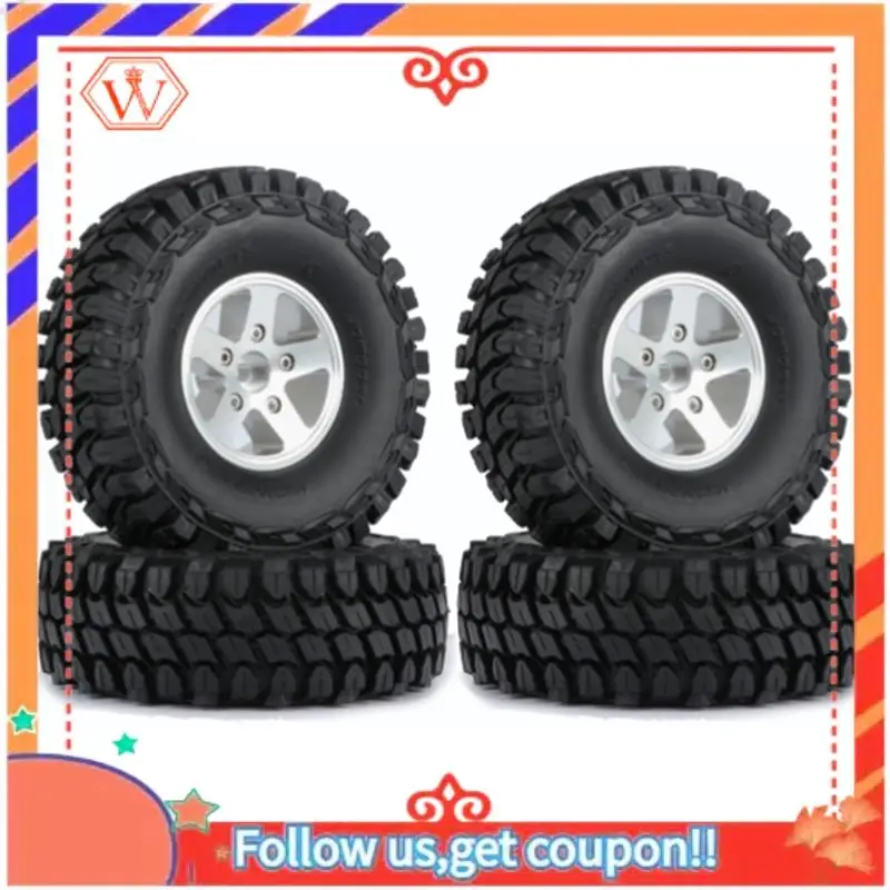 

4PCS 1.9 Inch Metal Beadlock Wheel Hub Rim Part For 1/10 RC Crawler Car Axial SCX10 Traxxas TRX4 RC4WD D90 Redcat Gen8 MST ,2