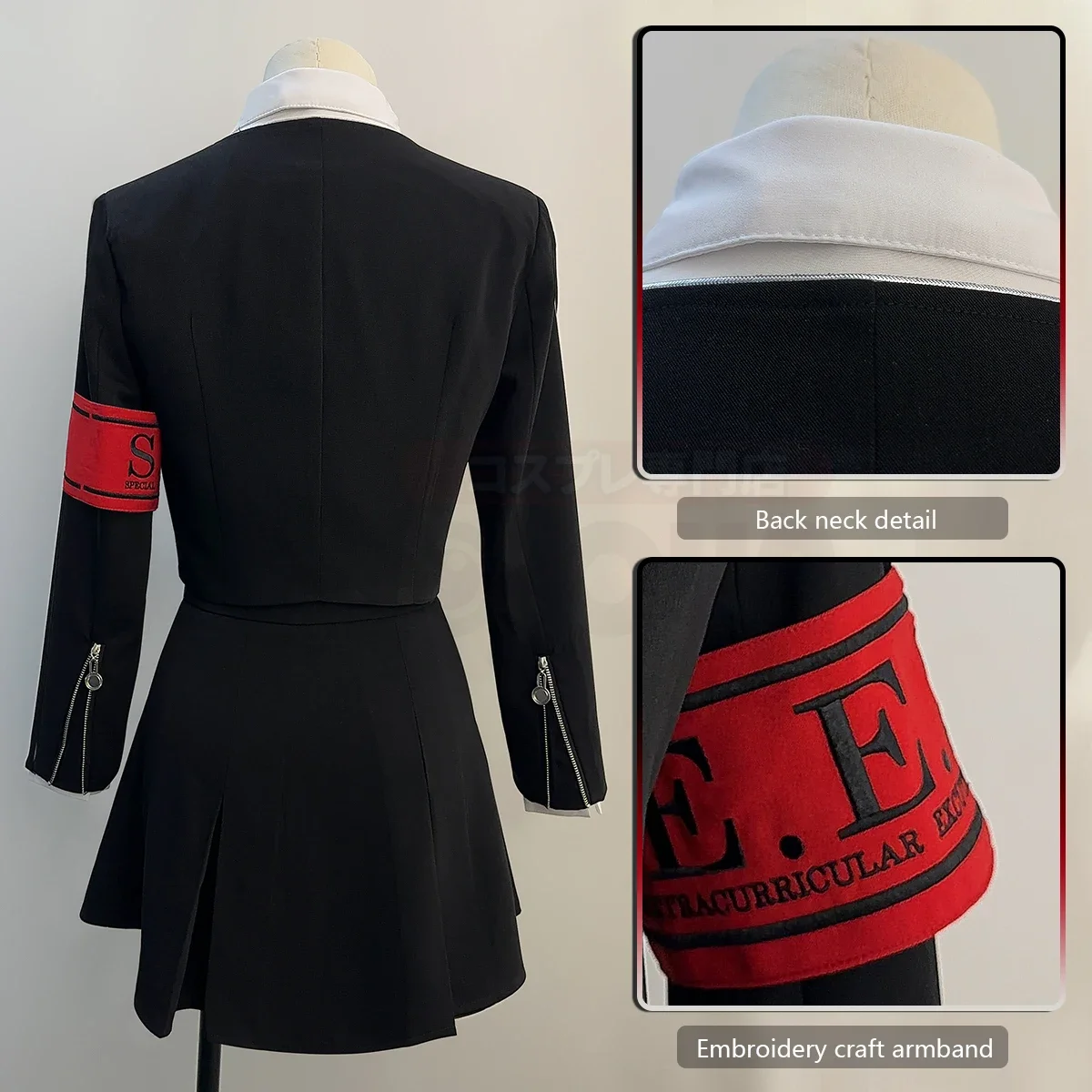 คอสเพลย์เกม P3 Aegis คอสเพลย์ชุดวิกผม Gekkoukan High School Uniform เย็บปักถักร้อยชุดกระโปรงเสื้อสวมใส่ทุกวันของขวัญ