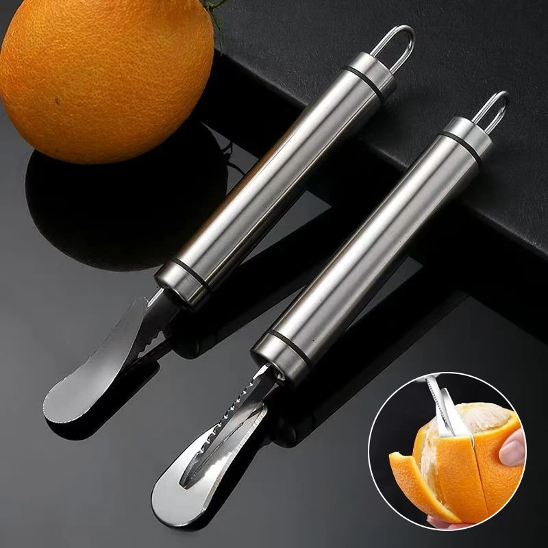 Kitchen Gadgets Kitchen Accessories Orange Peeler Stainless Steel Lemon Manual Peeler Practical Fruit Grapefruit Opener Cutter