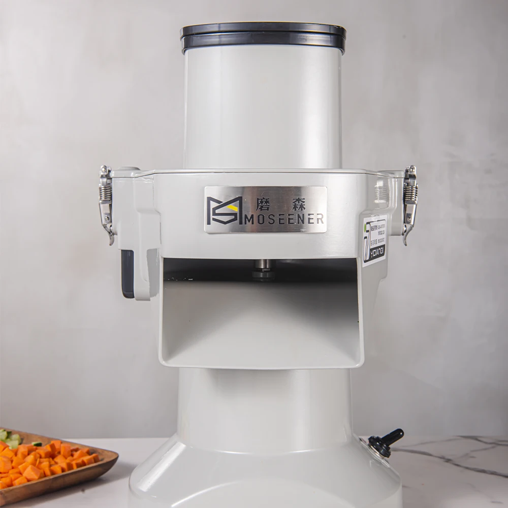 Hot sale Commercial Dicer Slicer chopper Shredder Cutter Double Heads Roots Leafy tomato fruit Vegetables Cutting Machine image 5