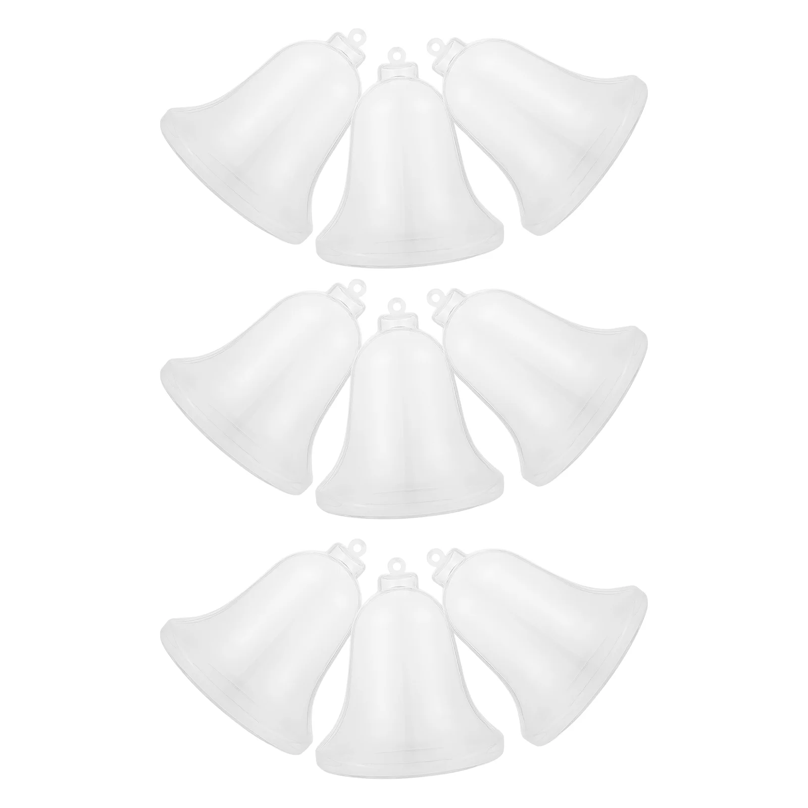 

10 Pcs Candy Boxes Bell Shaped Clear Pendant Transparent Decor Practical Biscuit Boxes Plastic Packing Gift Containers Storage