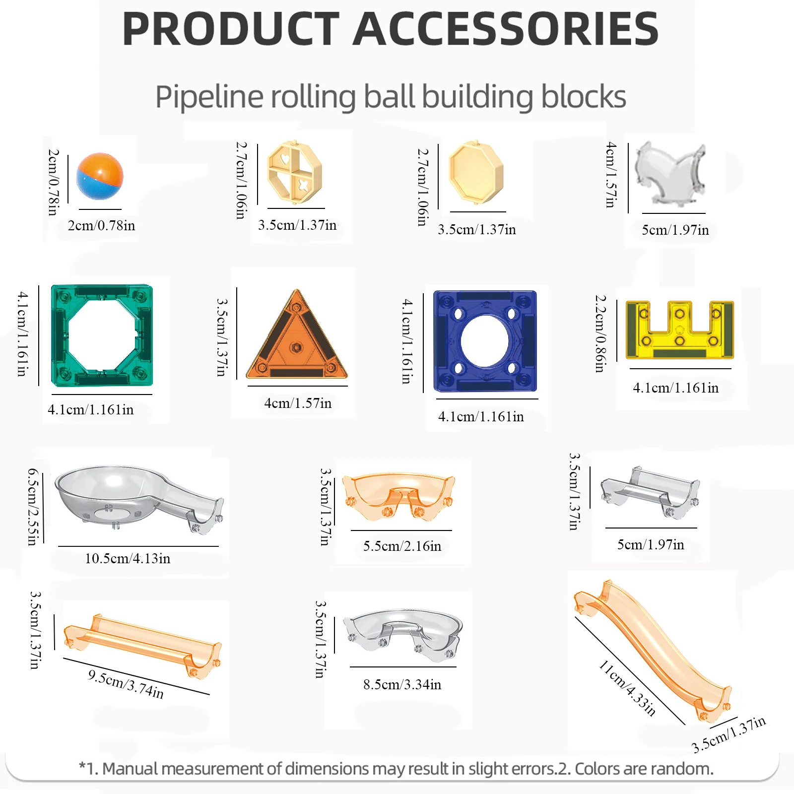 ชุดตัวต่อบล็อกสร้างรางลูกแก้วแบบแรงโน้มถ่วง 238 ชิ้น/267 ชิ้น พร้อมลูกบอล 16 ลูก ชุดสร้างสรรค์ STEM เพื่อการศึกษา ชุดสร้างรางแข่งแบบ DIY