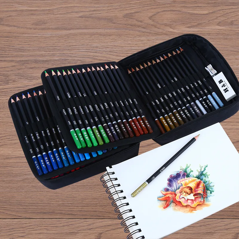 Crayons de couleur pour livres à colorier pour adultes, noyau doux, idéal pour dessiner, mélanger et ombrer, ensemble de crayons de couleur, cadeau pour adultes et enfants