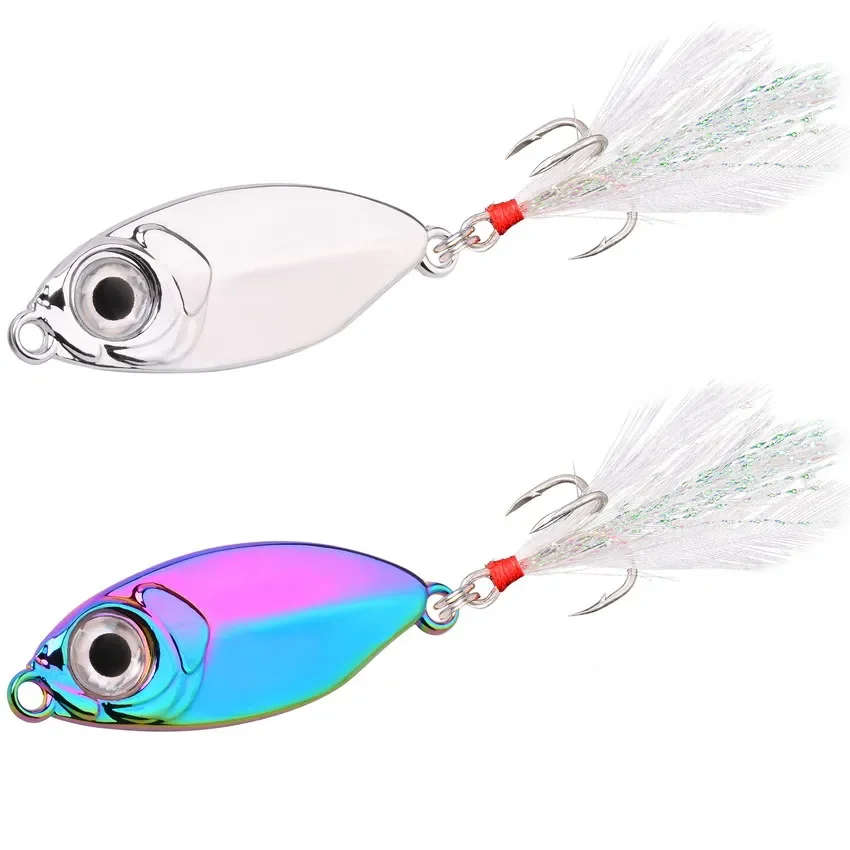 1Pc Zinc Alloy Fishing Lures Spoon for Pike 5G-20G with Treble Hook Spoon Wobbler Metal Hard Bait Bionic Fake Bait Fishing Lures