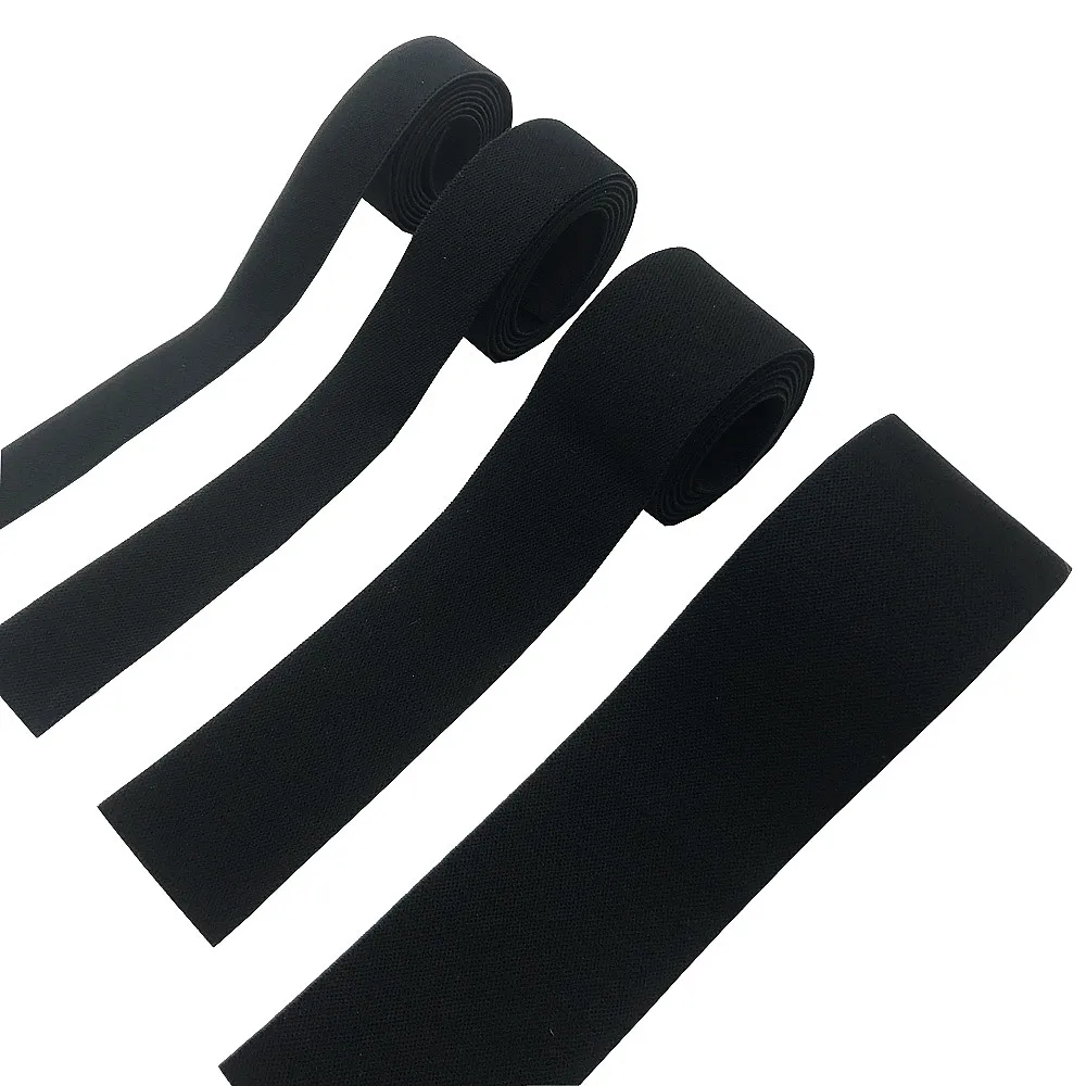 

20/25/38/50MM Black Elastic Bands Clothing Bags Pants Headband Tape DIY Garment Sewing Accessories