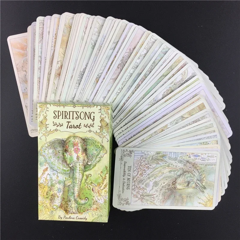 Spiritsong-baraja de cartas de Tarot, juego de mesa de oráculo, entretenimiento del destino, adivinación, Inglés