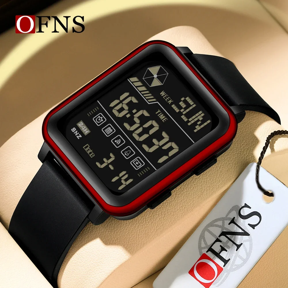 

OFNS Digital Watch Men Military Army Sport Wristwatch Top Brand Luxury LED Stopwatch Waterproof Male Electronic Clock Gift 6159