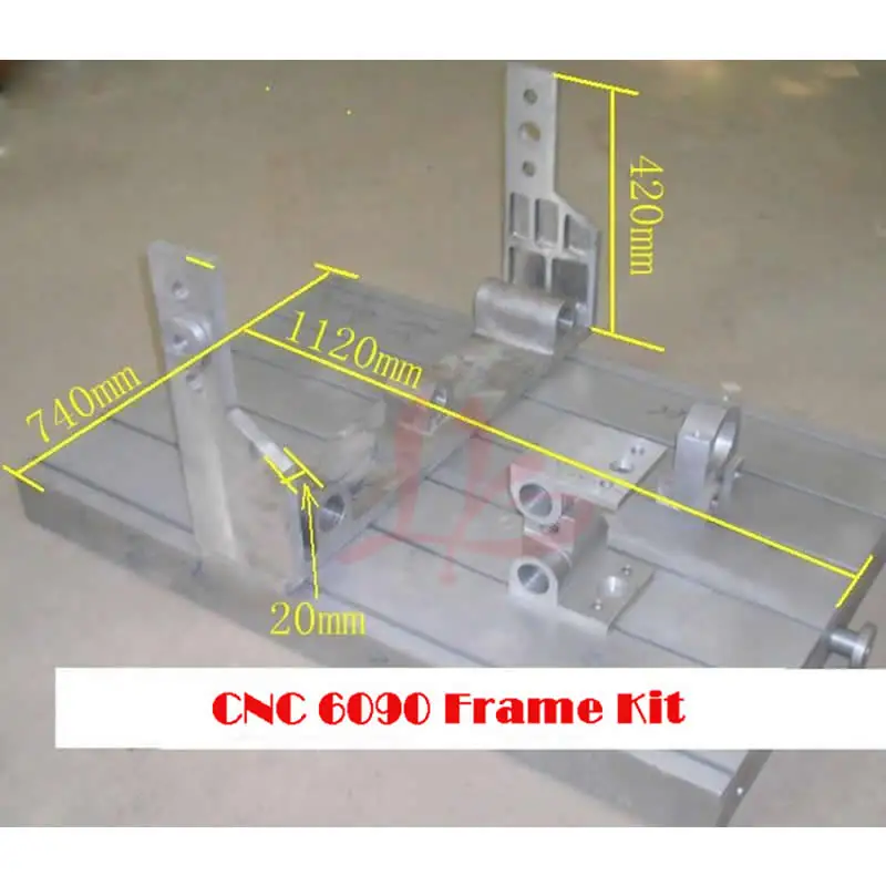 CNC 6090 Frame Assembled Mini CNC Router with Lathe Bed Ball Screw Bearing Stepper Motor Coupler for CNC Engraving Machine