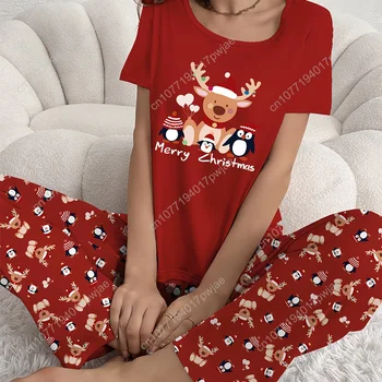 Mnsruu Juego De Pijamas De Franela De Caballo Para Mujer, 2 Piezas, Ropa De Dormir De Manga Larga, Ropa De Dormir, Multicolor, S