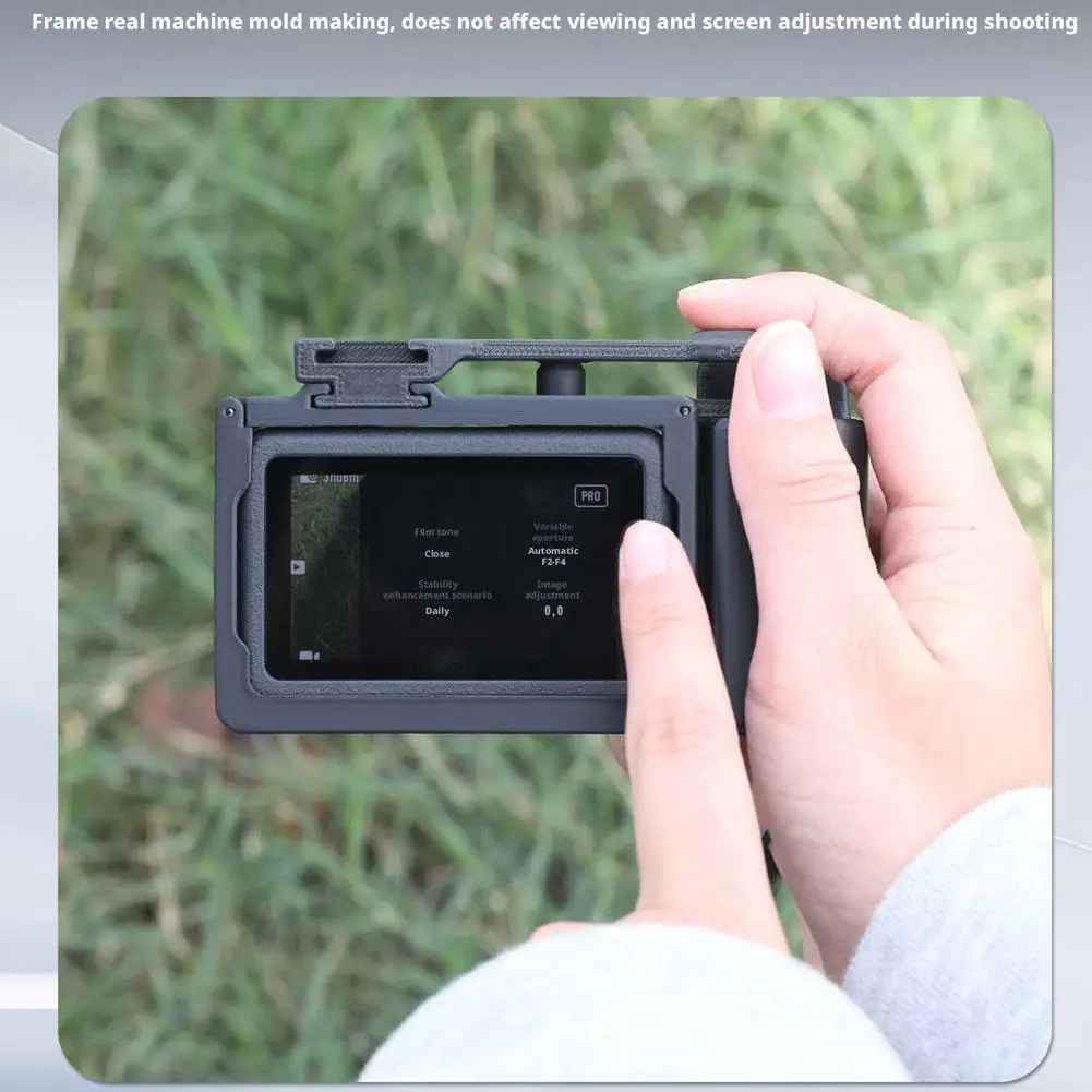 مجموعة تصوير شارع قفص أرنب لـ DJI Osmo Action 6 Vlog قبضة مقبض حامل إطار كاميرا الحركة جبل ملحق #4