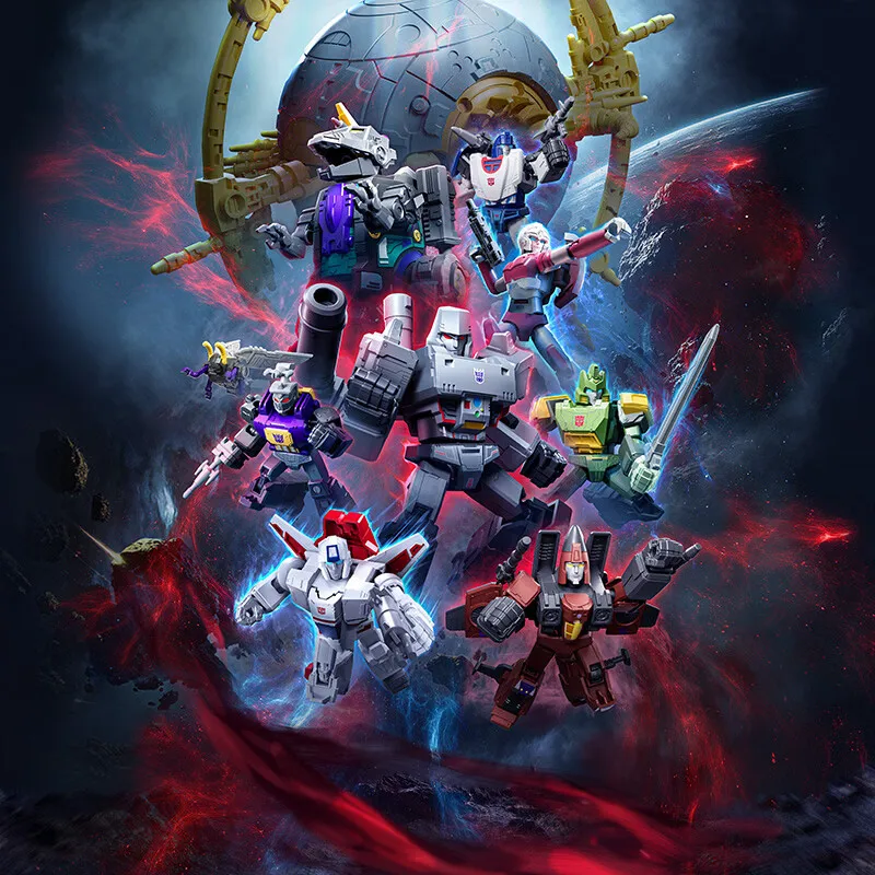 블록스 오리지널 갤럭시 버전 9 트랜스포머 메가트론 제트파이어 봄쉘 유니크론 미라지 오토봇 디셉티콘 액션 피규어 장난감