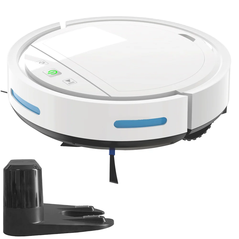 Automatic Smart Robot Vacuum Cleaner SDJ002 2500Pa Li-Ion Battery Rechargeable Wet/Dry Suction Mopping Function for Hotel Garage