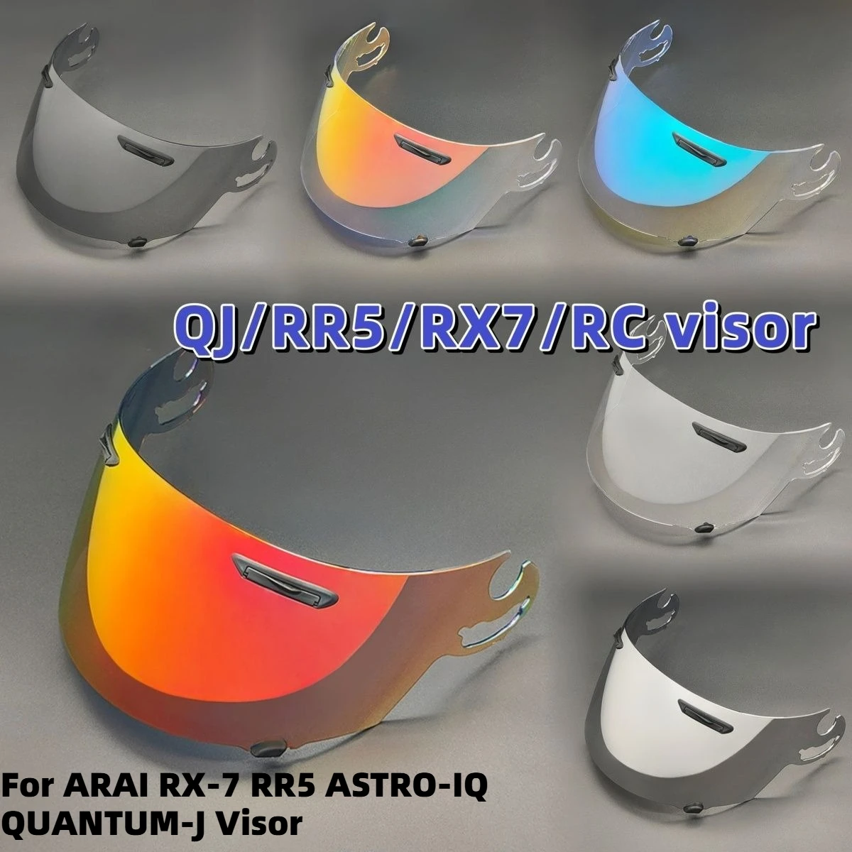 

For ARAI RX-7 RR5 ASTRO-IQ QUANTUM-J Helmet Visor, High Definition Mirror REVO Coated Anti-UV Face Shield