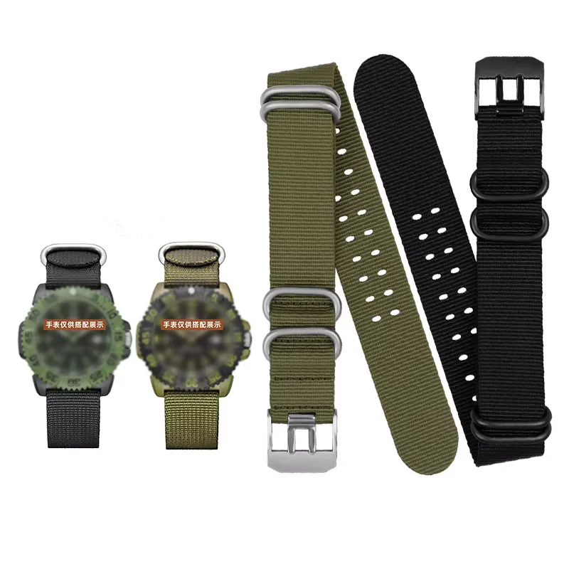 

22mm/23mm high quality Waterproof Nylon Watch Strap Sport Band for Luminox Black Fashion Men's Bracelet Belt military Style