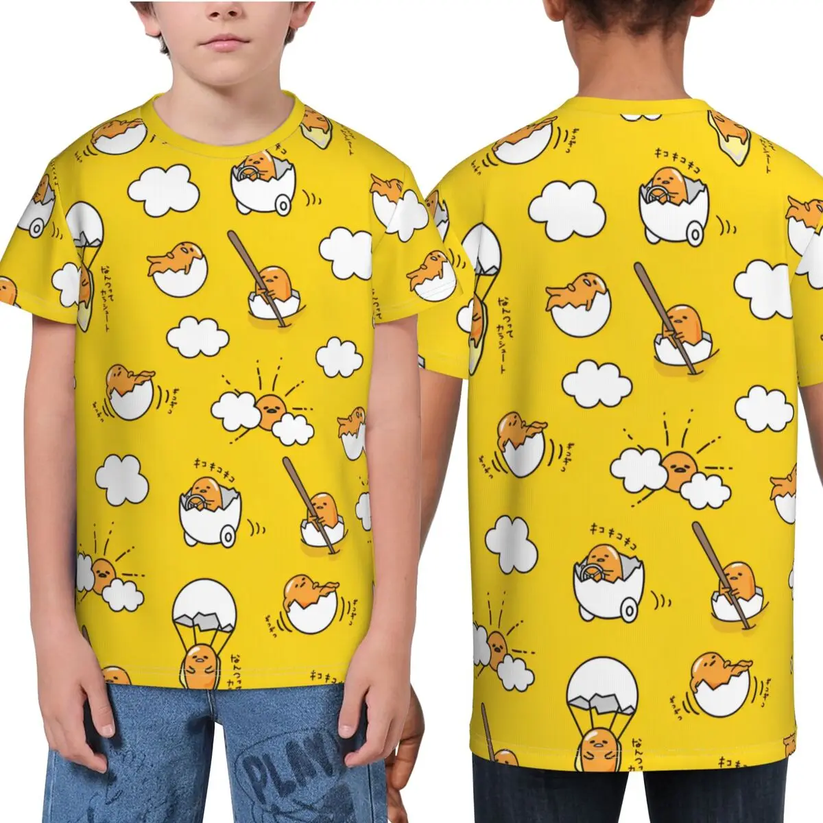 

Cute Gudetamas Lazy Egg 3D Print T-Shirt For Children's keyword1 Basic Soft Comfy T-Shirts Wholesale Summer Tee Shirt Tops