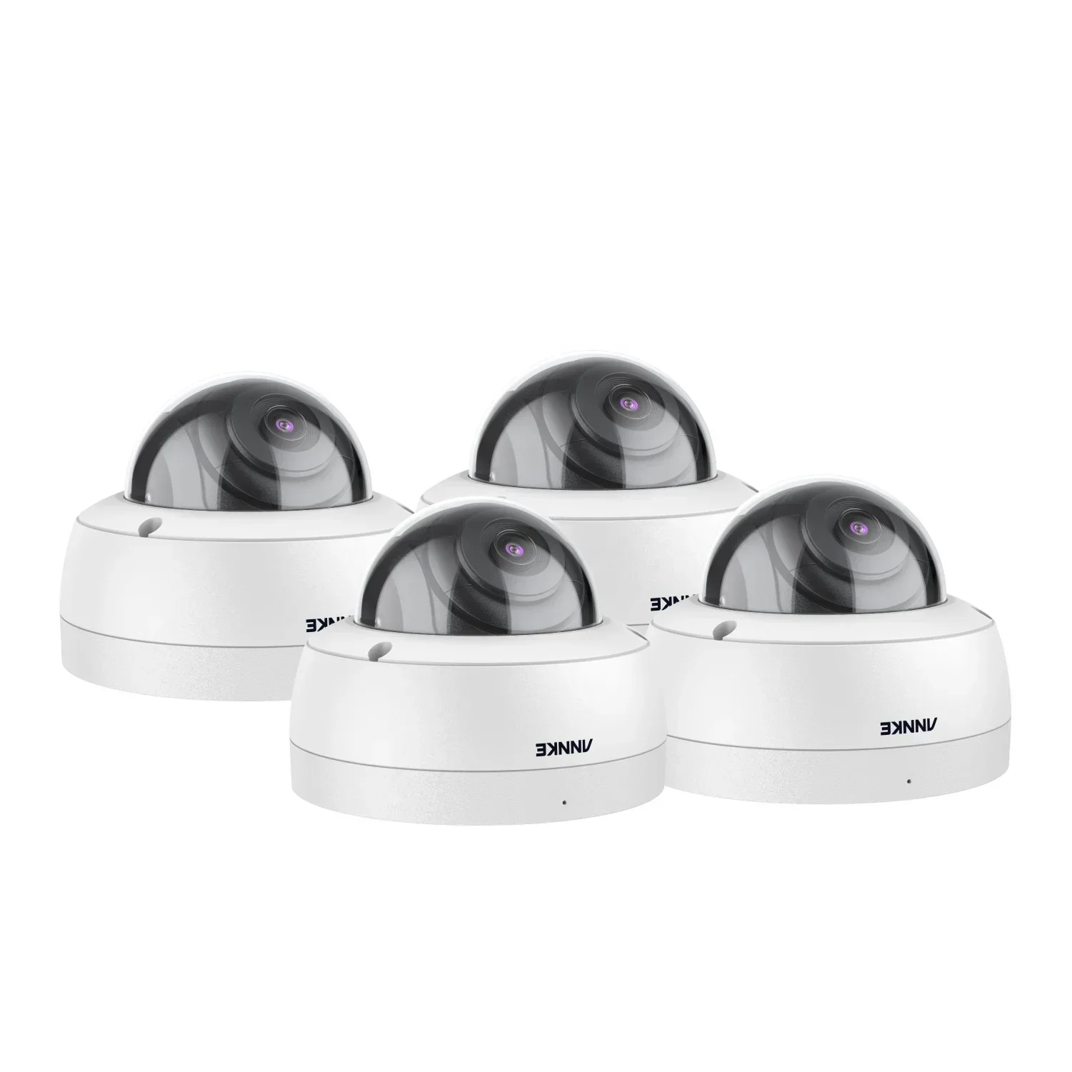 กล้องวงจรปิด ANNKE 4 ตัว ความละเอียด 5MP รองรับ PoE บันทึกเสียงตลอด 24 ชั่วโมง กล้องวงจรปิดภายนอกอาคารมาตรฐาน IP67 ป้องกันสภาพอากาศ สำหรับบ้าน พร้อมระบบเสียง